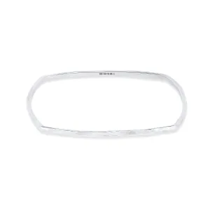 Men's 3mm Hammered Cushion Nomad Bangle