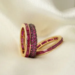 Mila Ruby Ring Set