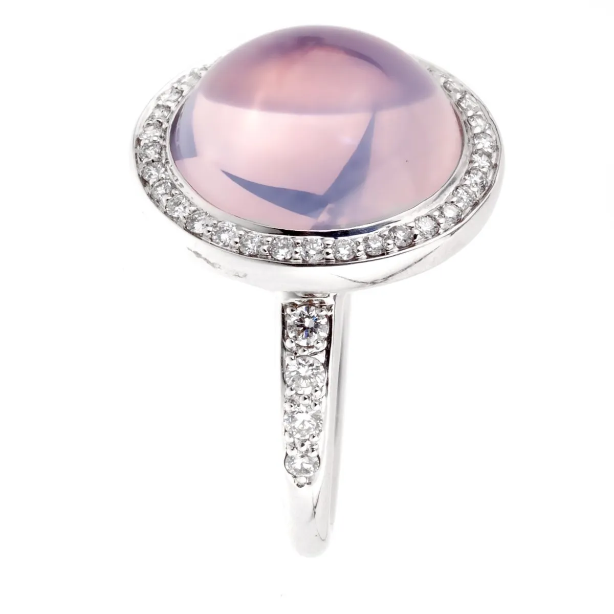 Mimi Milano Lavender Moonstone White Gold Diamond Ring