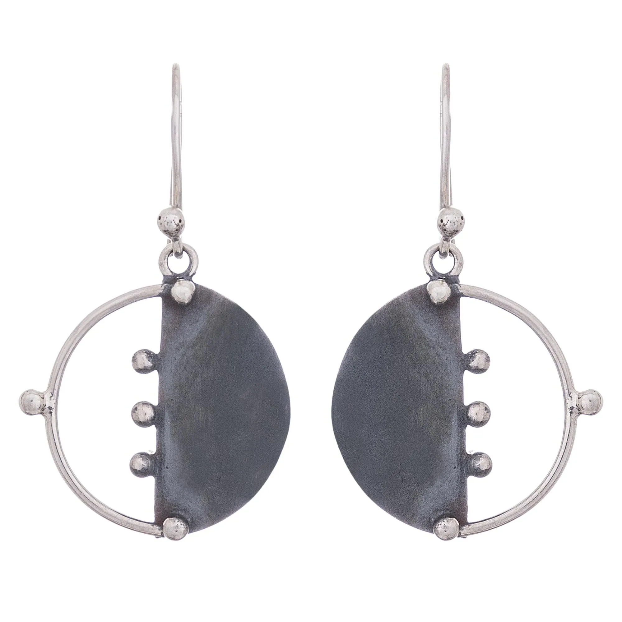 Modern Cosmos Sterling Silver Dangle Earrings