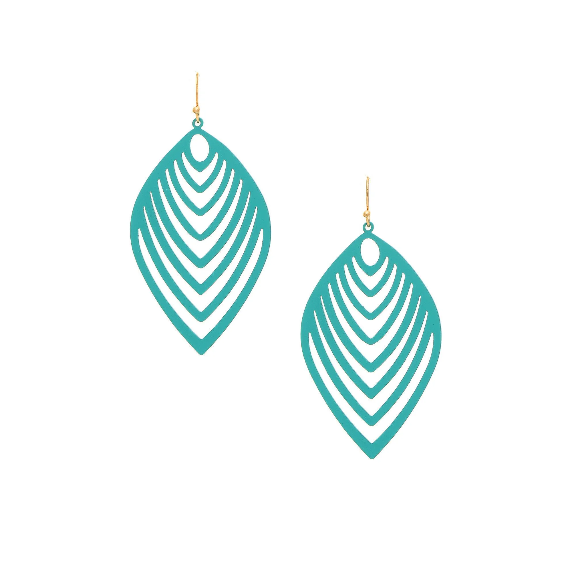 Modern Fan Leaf Earring