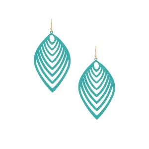 Modern Fan Leaf Earring