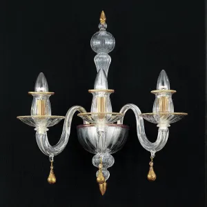 Murano Glass Wall Light In Custom Colours And Sizes