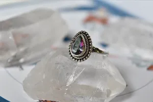 Mystic Topaz Gala Ring - Small Drop