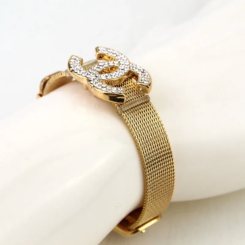 New Arrive Brand Bracelet Unisex Women/Men Jewelry 18K Gold Plated Trendy Belt Bracelets Bangles