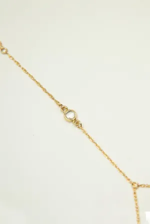 Nova Hand Chain - Clear Quartz