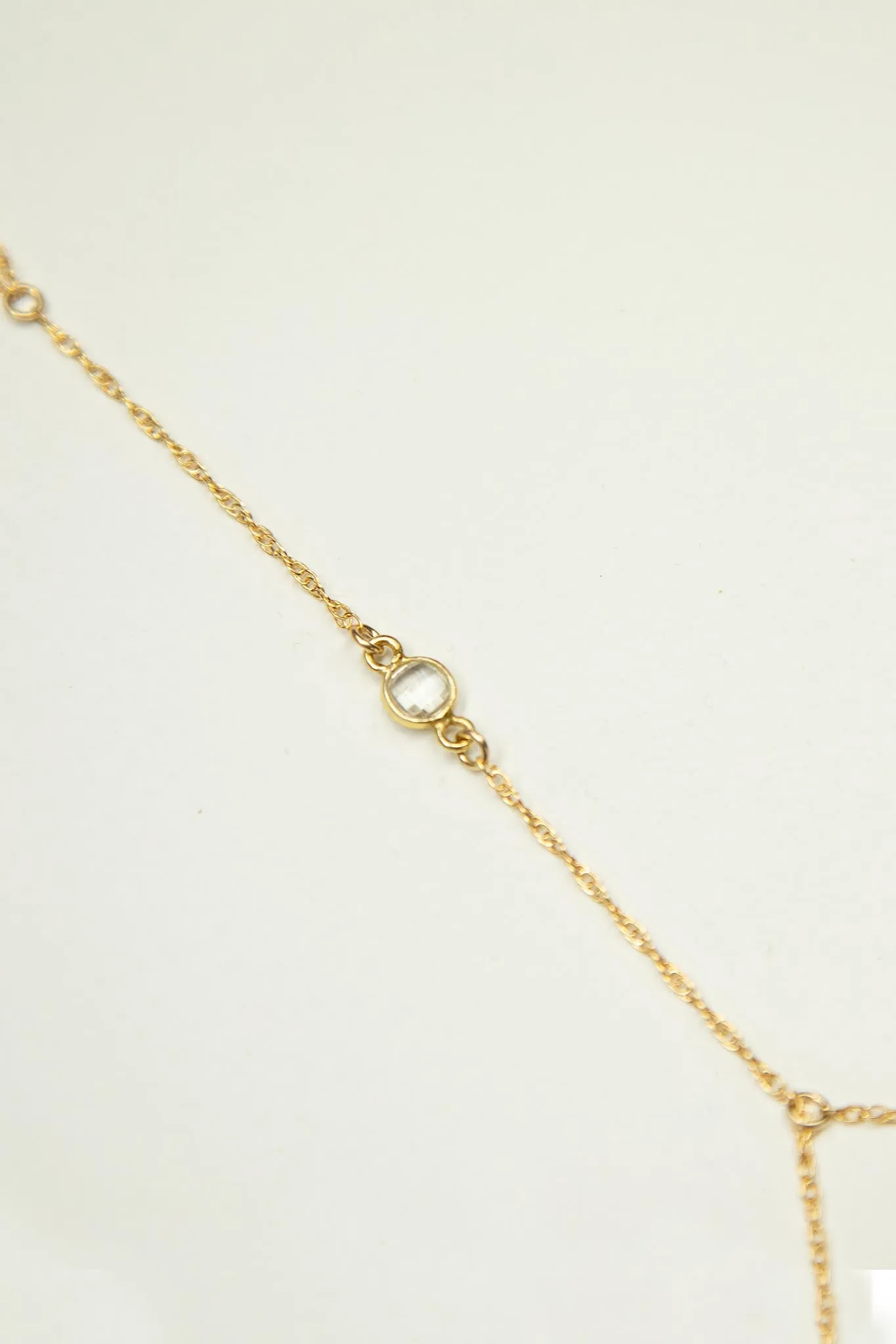 Nova Hand Chain - Clear Quartz