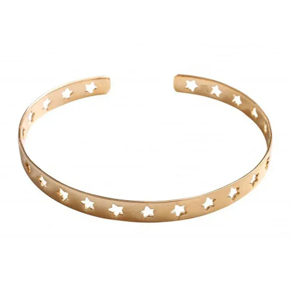 Paloma Stella Gold Bangle - Stars