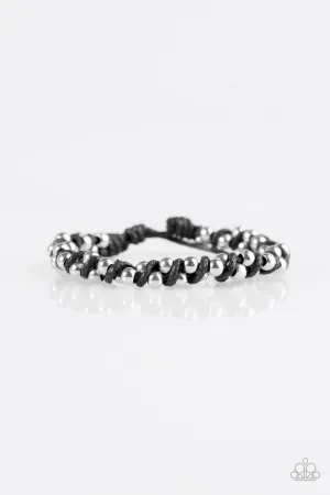 Paparazzi Bracelet ~ Beaded Bandit - Black