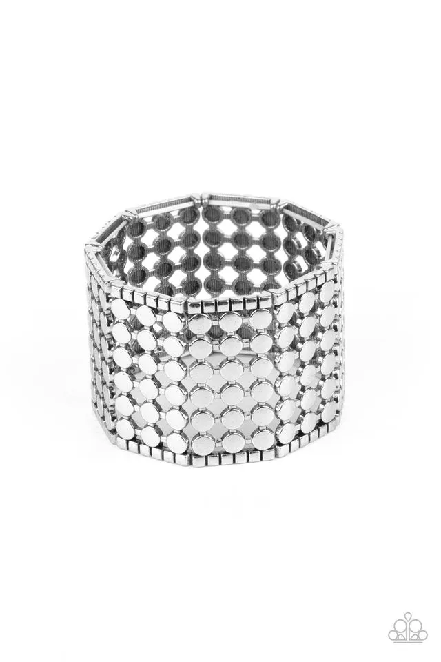 Paparazzi Bracelet ~ Cool and CONNECTED - Silver