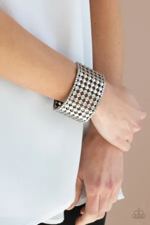 Paparazzi Bracelet ~ Cool and CONNECTED - Silver