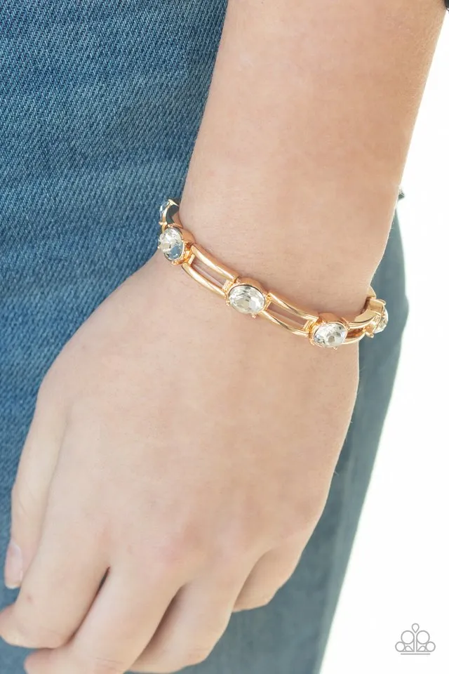 Paparazzi Bracelet ~ FLASH or Credit? - Gold