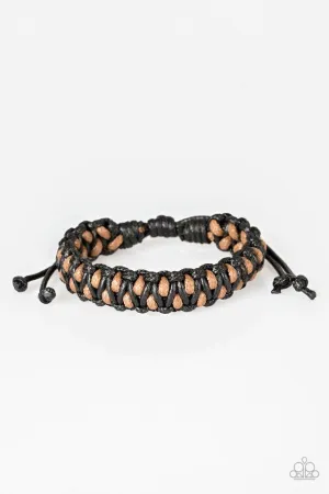 Paparazzi Bracelet ~ KNOT Again! - Black