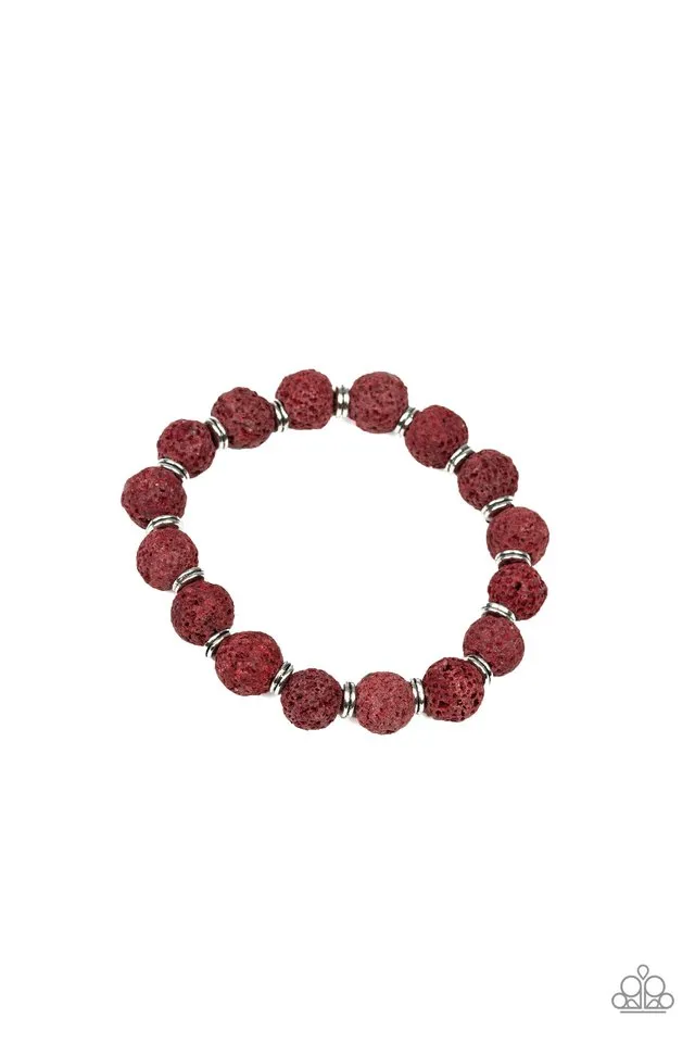 Paparazzi Bracelet ~ Luck - Red