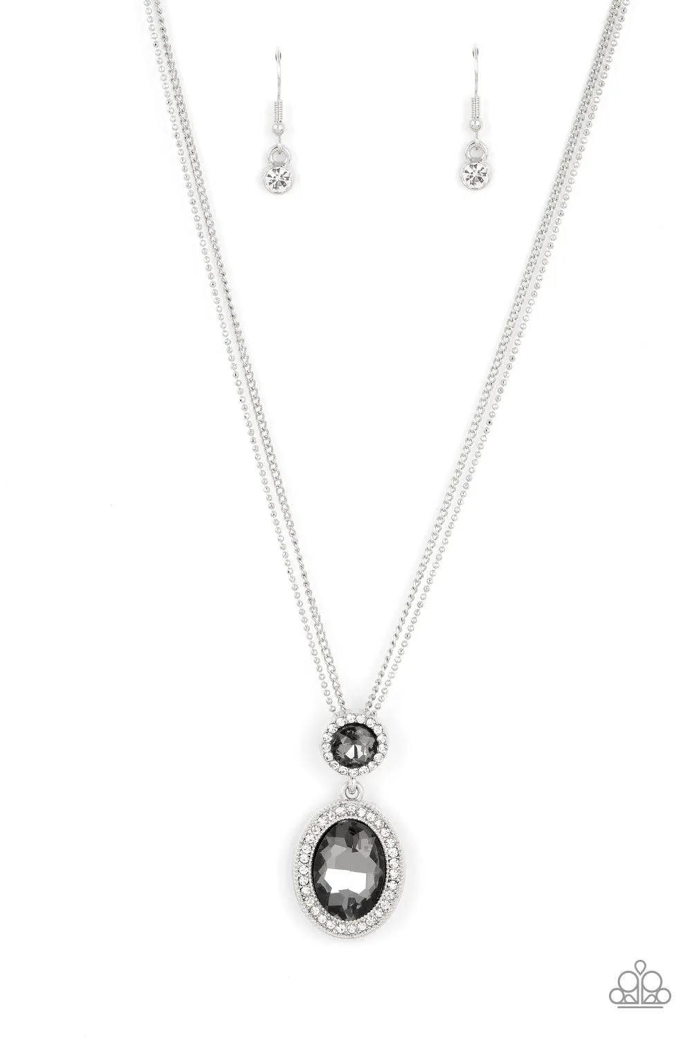 PAPARAZZI Castle Diamonds - Silver NECKLACE