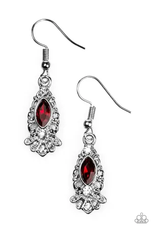 Paparazzi Earring ~ Infinite Shine - Red