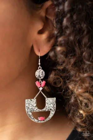 Paparazzi Earring ~ Modern Day Mecca - Pink