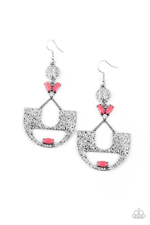 Paparazzi Earring ~ Modern Day Mecca - Pink