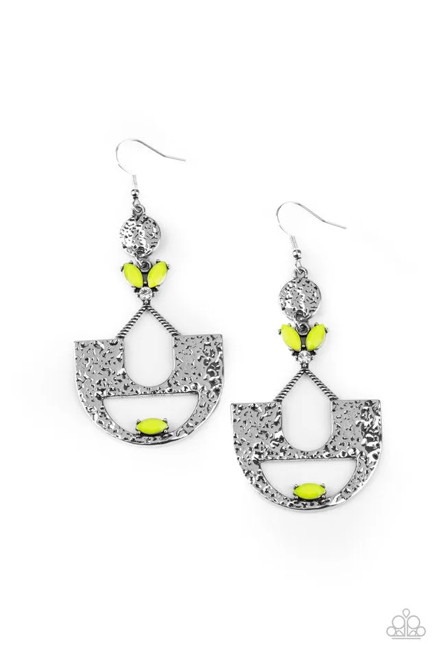 Paparazzi Earring ~ Modern Day Mecca - Yellow