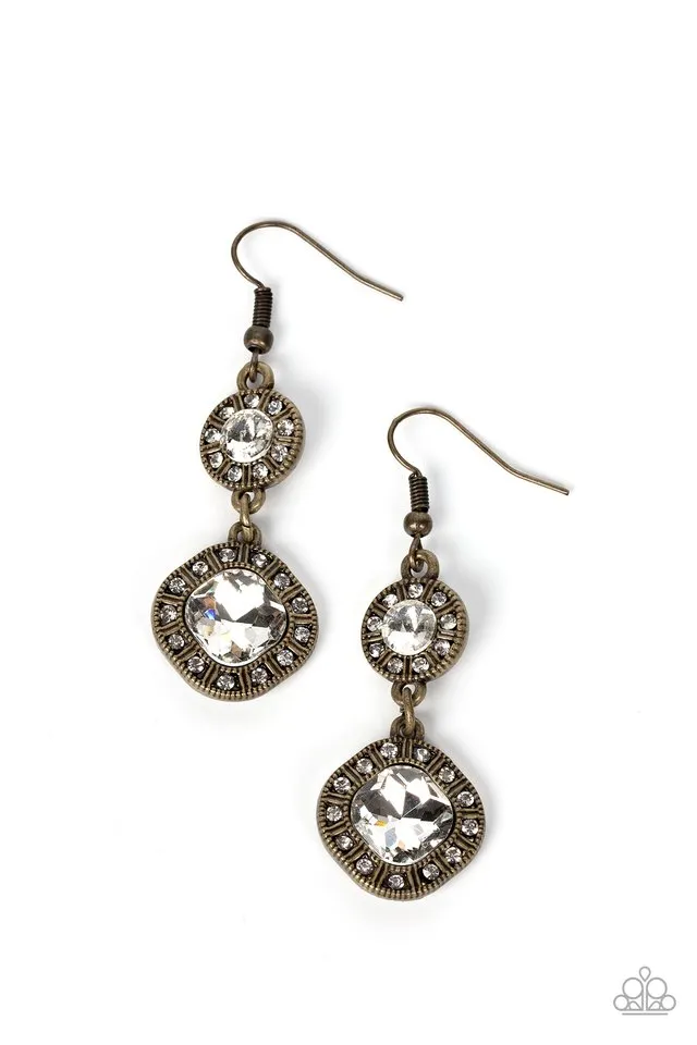 Paparazzi Earring ~ Modern Motives - Brass