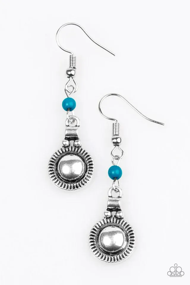 Paparazzi Earring ~ Santa Fe Sunrise - Blue