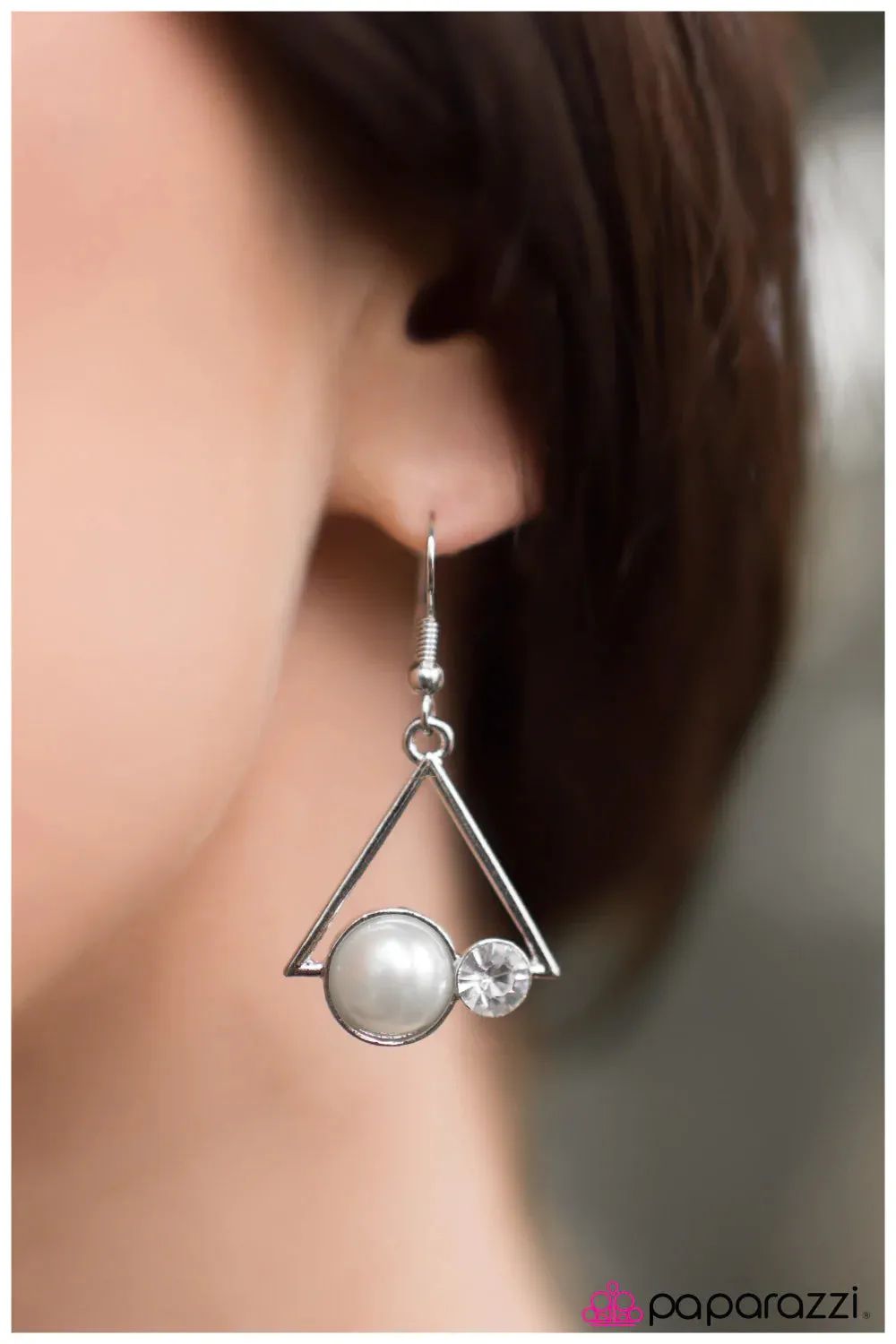 Paparazzi Earring ~ Set Sail  - White