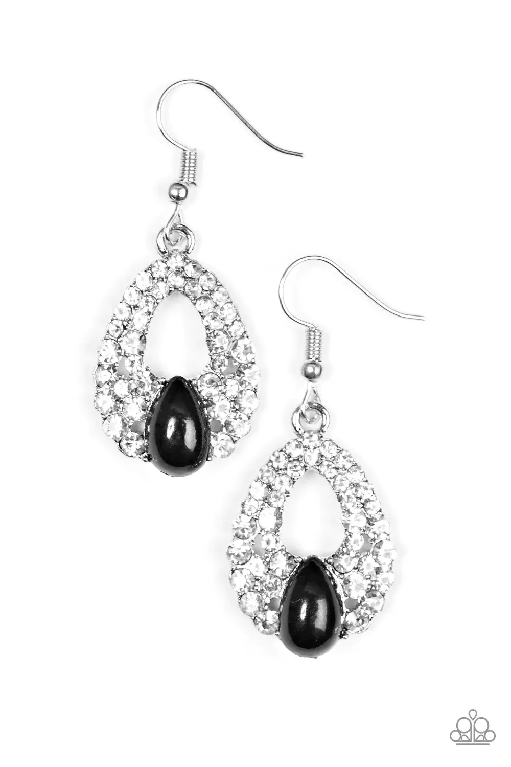 Paparazzi Earring ~ Share The Wealth - Black