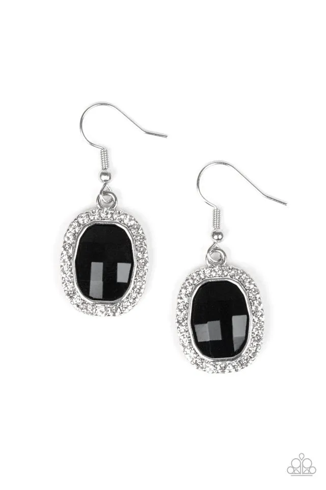 Paparazzi Earring ~ The Modern Monroe - Black