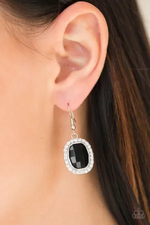 Paparazzi Earring ~ The Modern Monroe - Black