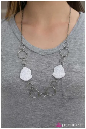 Paparazzi Necklace ~ Aint No Mountain High Enough - White