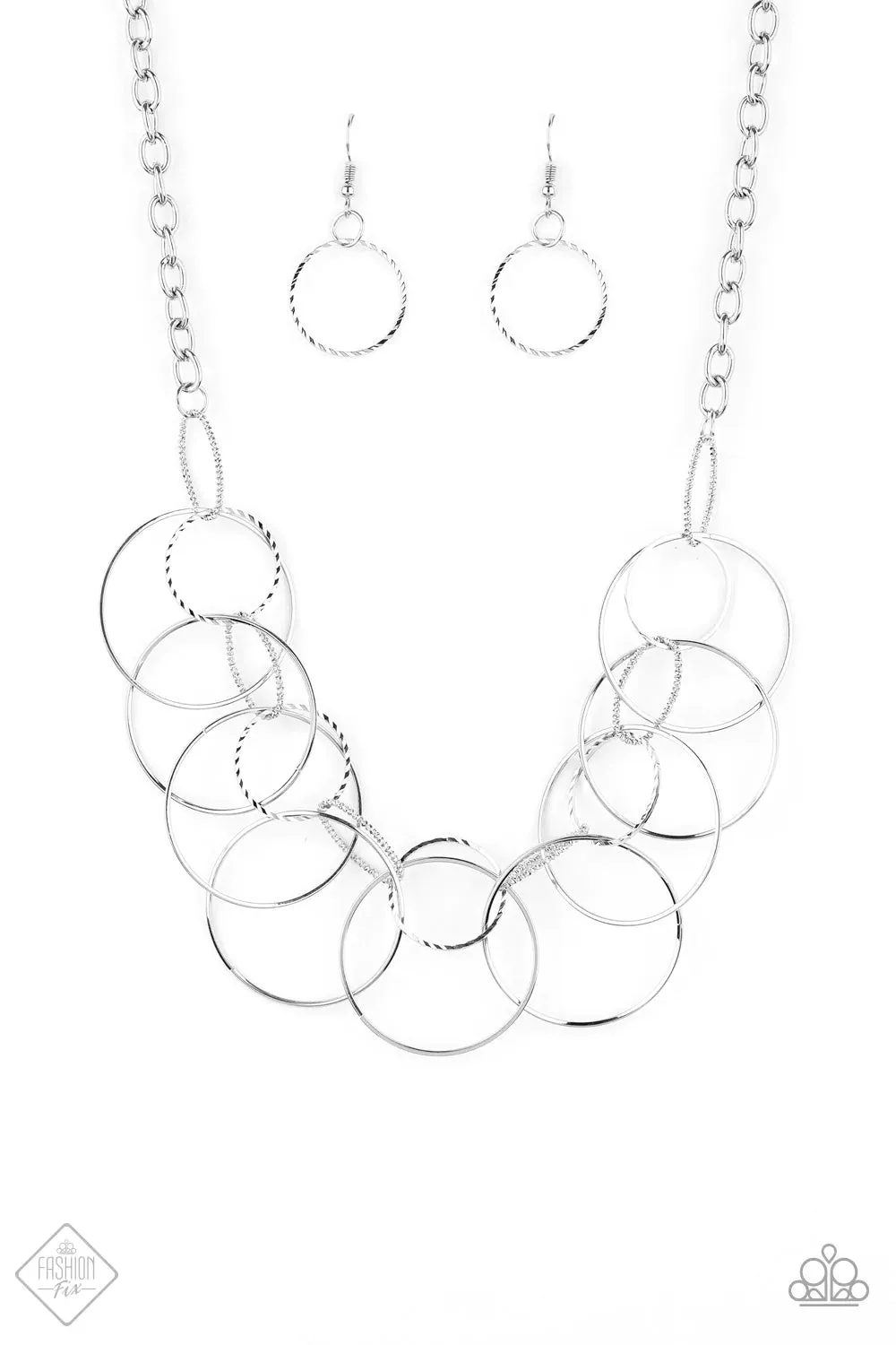 Paparazzi Necklace ~ Circa de Couture  - Silver