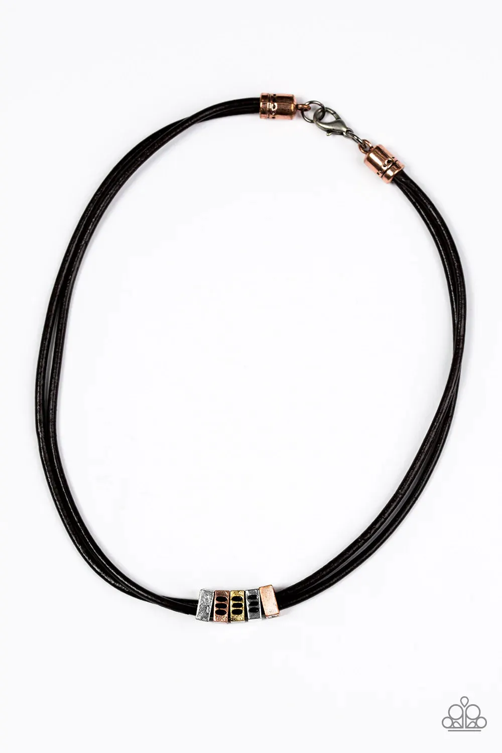 Paparazzi Necklace ~ City Square - Black