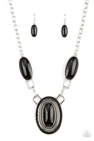 Paparazzi Necklace ~ Count to TENACIOUS - Black