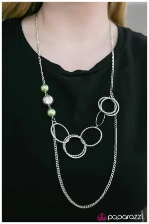 Paparazzi Necklace ~ Expressionist - Green