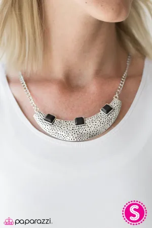 Paparazzi Necklace ~ Fierce Fascination - Black