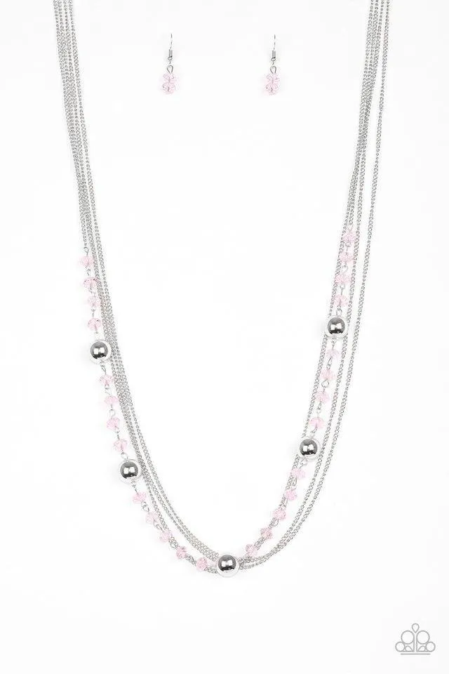 Paparazzi Necklace - High Standards - Pink