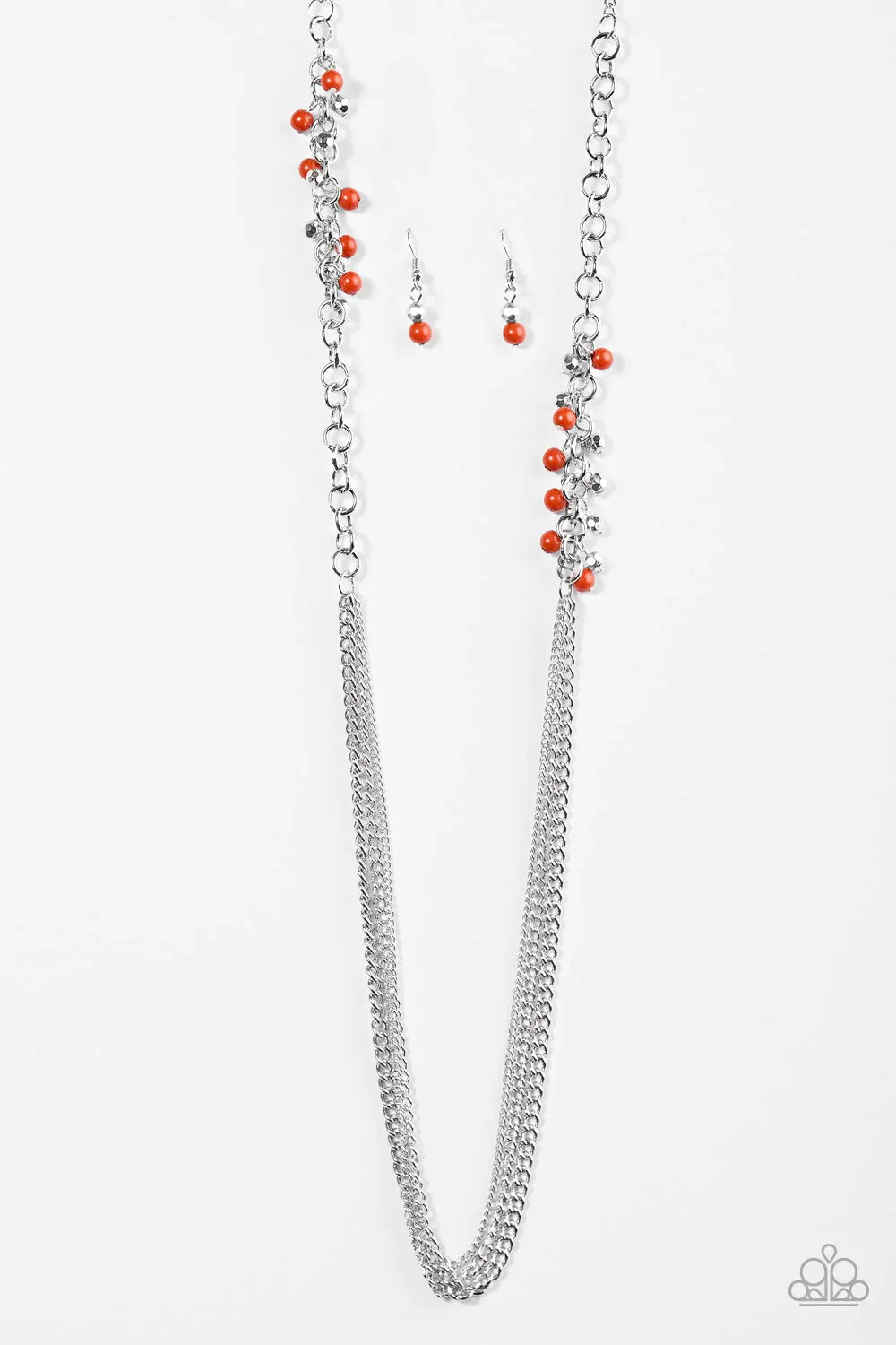 Paparazzi Necklace ~ In For A Surprise - Orange