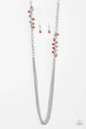 Paparazzi Necklace ~ In For A Surprise - Orange