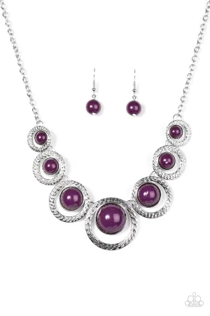 Paparazzi Necklace ~ Jungle River - Purple