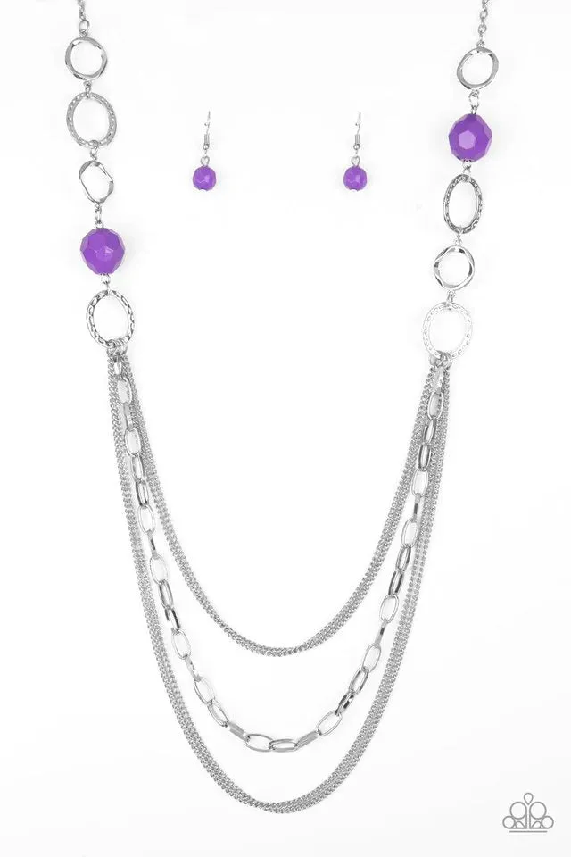 Paparazzi Necklace ~ Margarita Masquerades - Purple