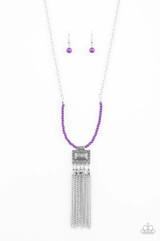 Paparazzi Necklace ~ Mayan Masquerade - Purple