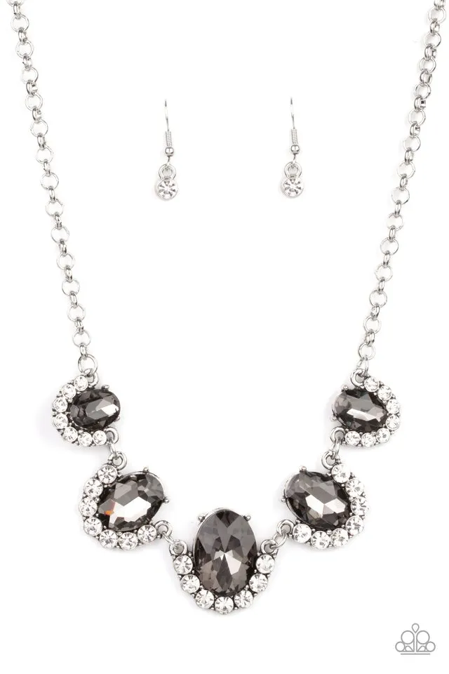 Paparazzi Necklace ~ The Queen Demands It - Silver