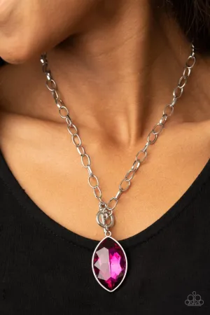 Paparazzi Necklace ~ Unlimited Sparkle - Pink