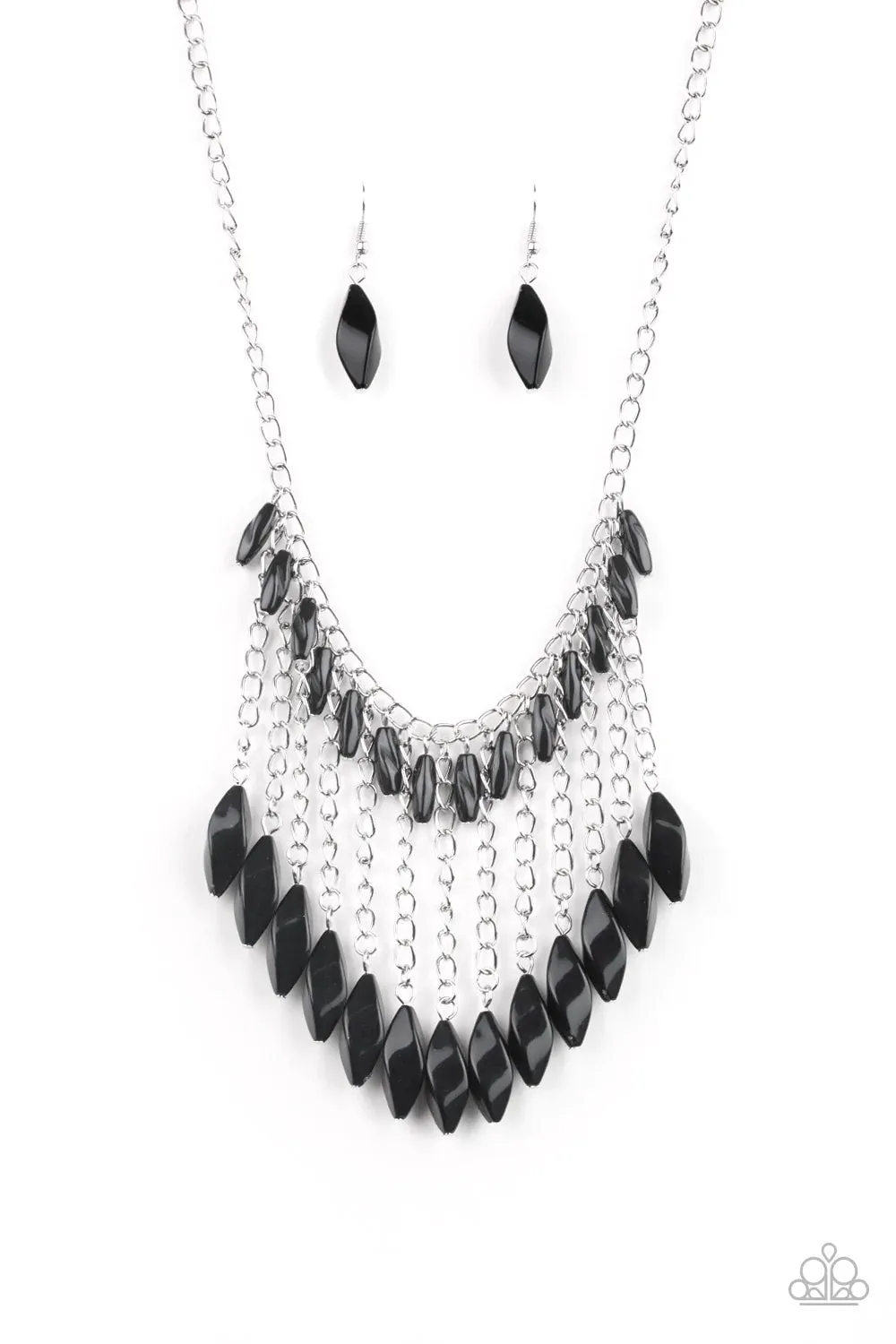 Paparazzi Necklace ~ Venturous Vibes - Black