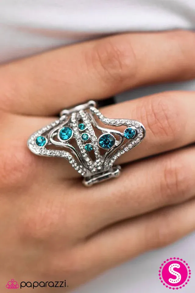 Paparazzi Ring ~ At All Costs - Blue