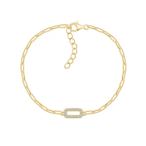 Paper Clip Link Chain Bracelet