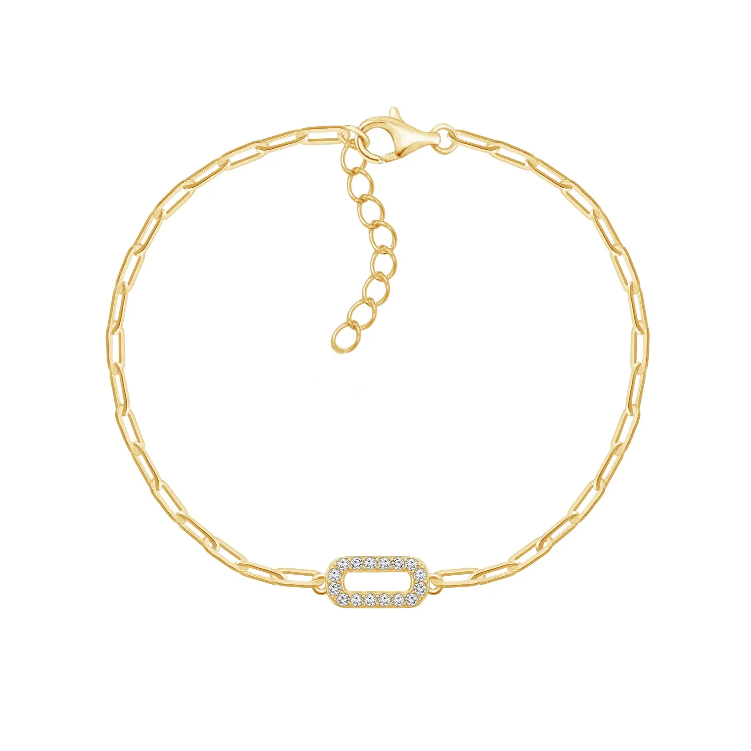 Paper Clip Link Chain Bracelet