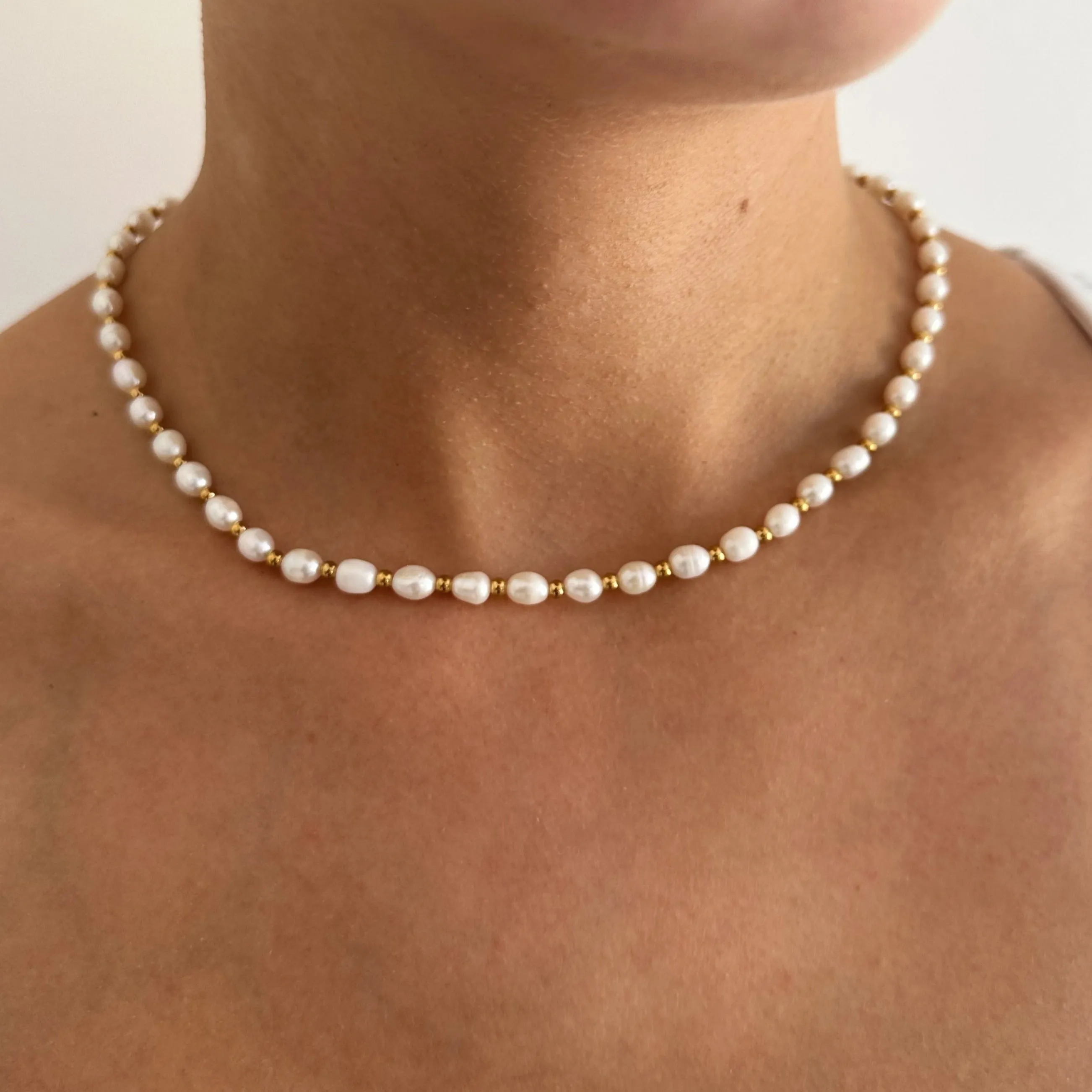 Pearl And Gold Necklace