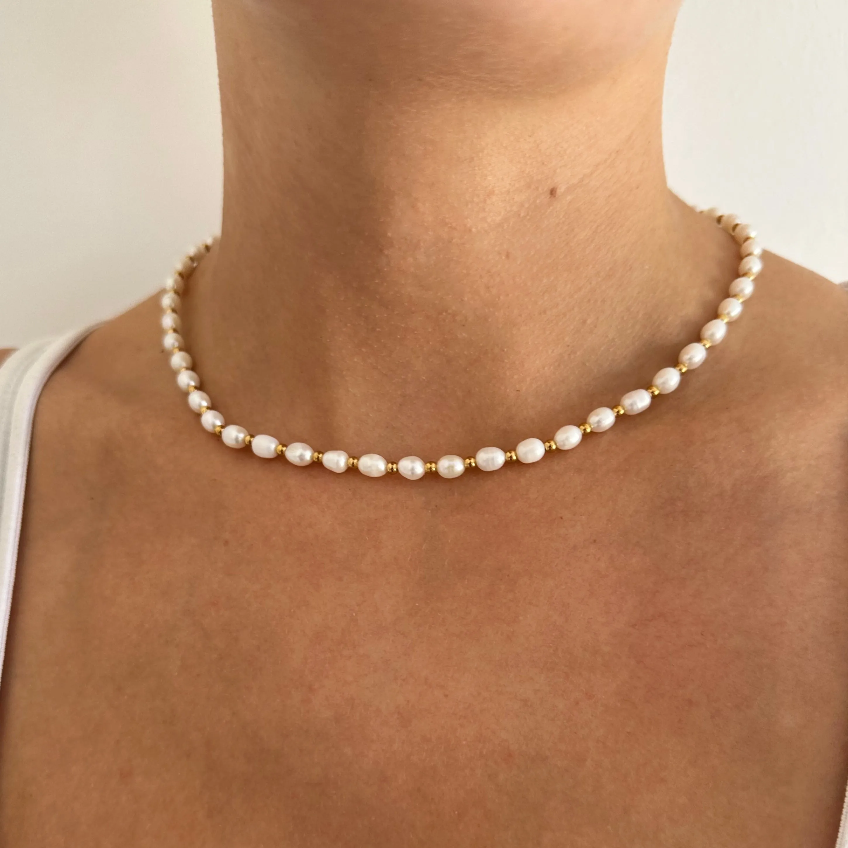 Pearl And Gold Necklace