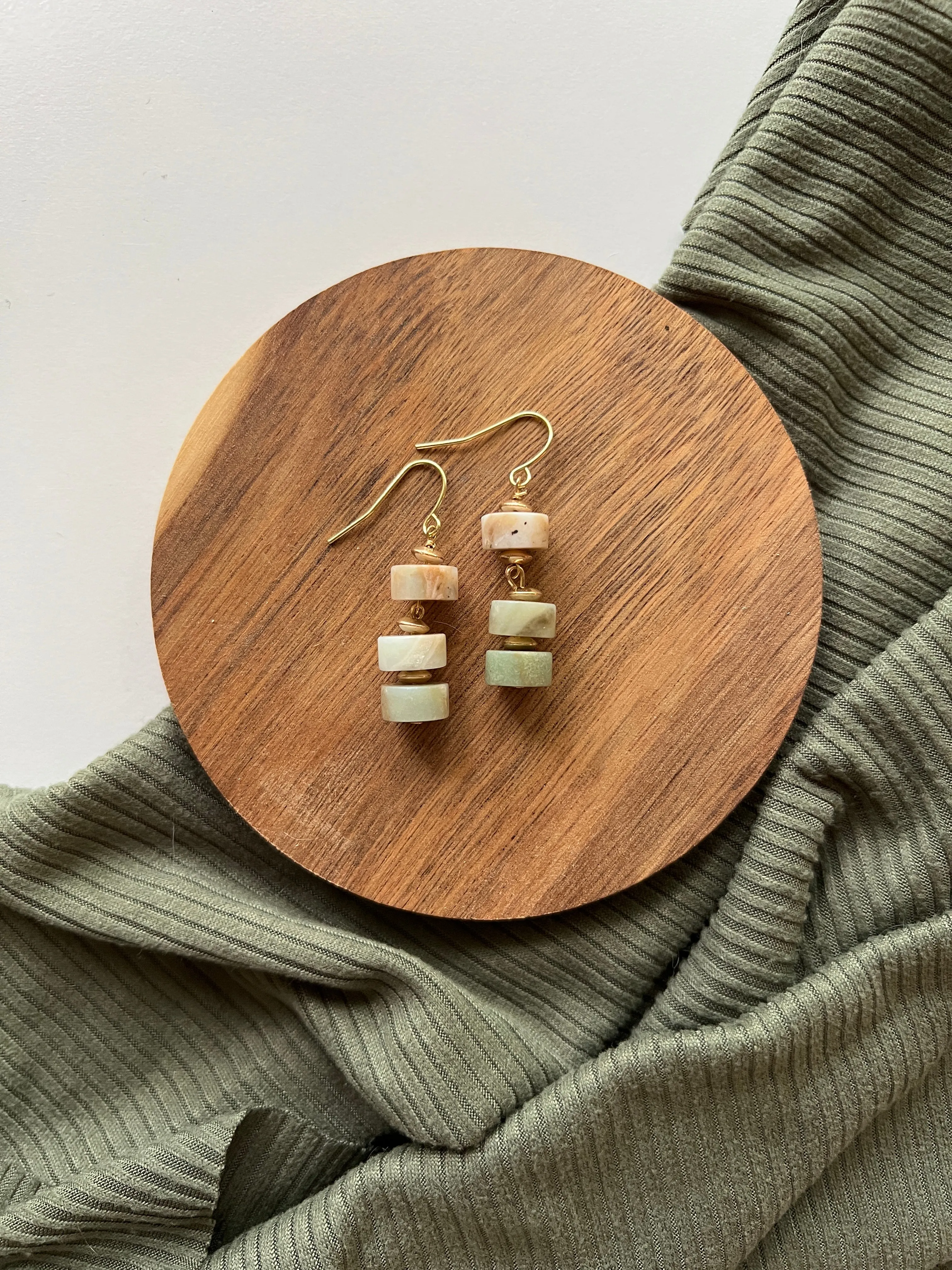 Pine | Amazonite Earrings